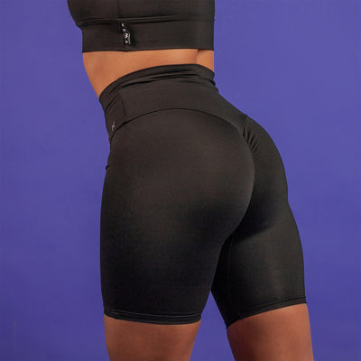 TWRKWEAR The Perfect Biker Shorts™ – BADASS BLACK