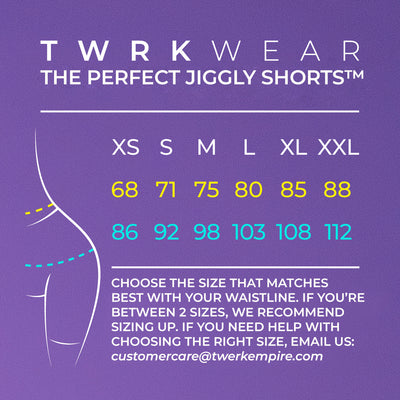 TWRKWEAR The Perfect Jiggly Shorts™ – Exclusive Collection by Finnish Peaches: BUBBLY BLACK&WHITE