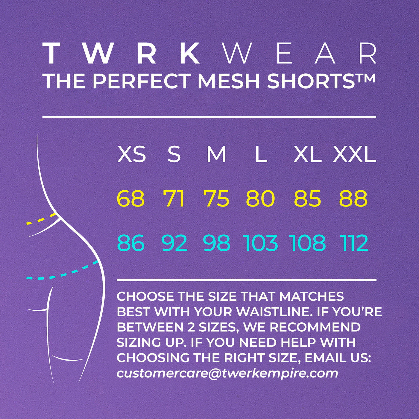 TWRKWEAR The Perfect Mesh Shorts™ – Exclusive Collection: ELECTRIC BLUE