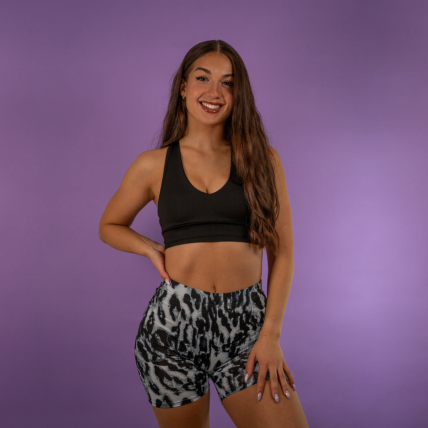 TWRKWEAR The Perfect Jiggly Shorts™ – Exclusive Collection: GRAY LEOPARD