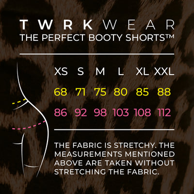 TWRKWEAR The Perfect Booty Shorts™ – Exclusive Collection: WILD LEOPARD