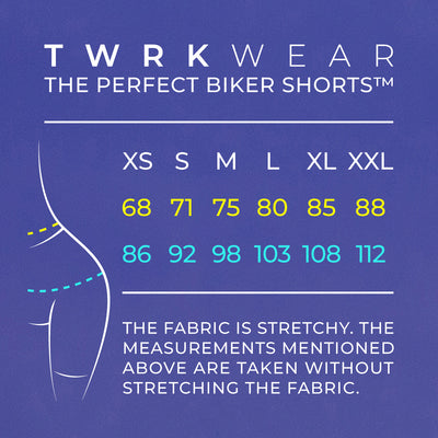 TWRKWEAR The Perfect Biker Shorts™ – BADASS BLACK