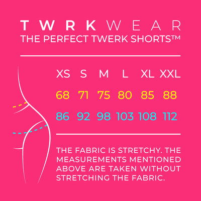 TWRKWEAR The Perfect Twerk Shorts™ – Exclusive Collection: PINK FRINGE