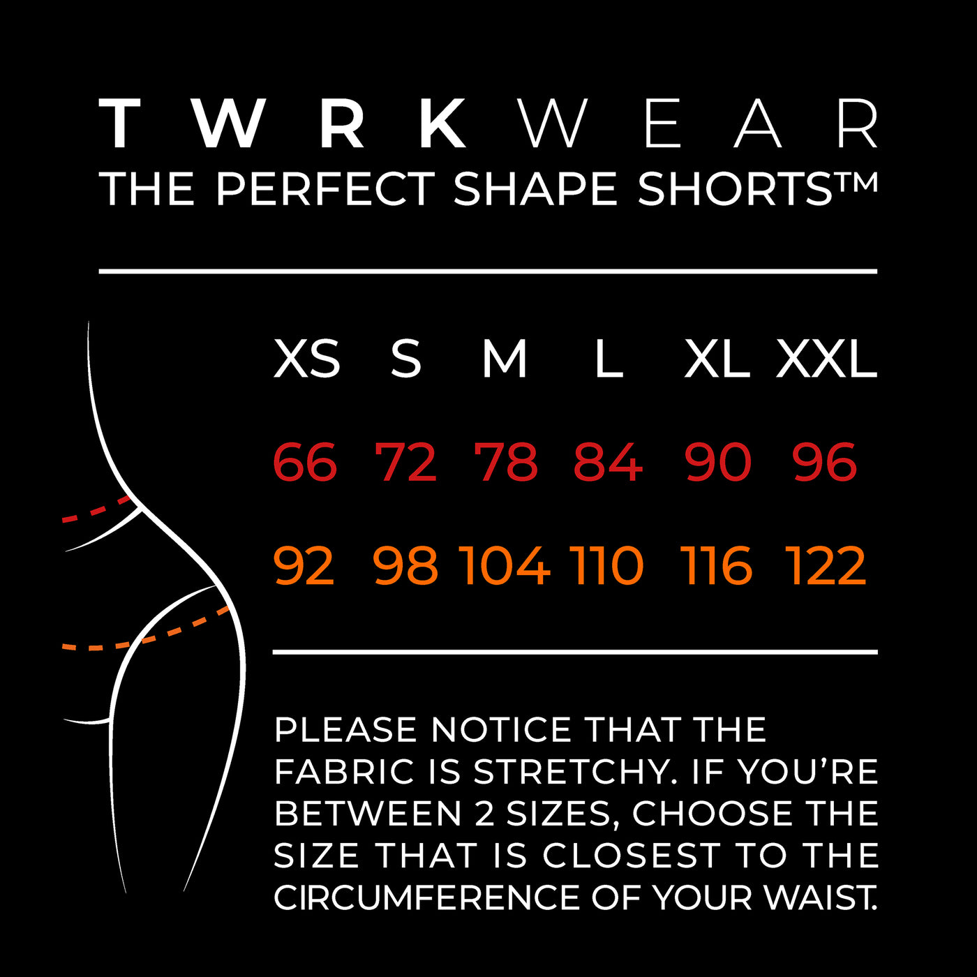 TWRKWEAR The Perfect Shape Shorts™ – Exclusive Collection by Tinze: Sparkling Fire