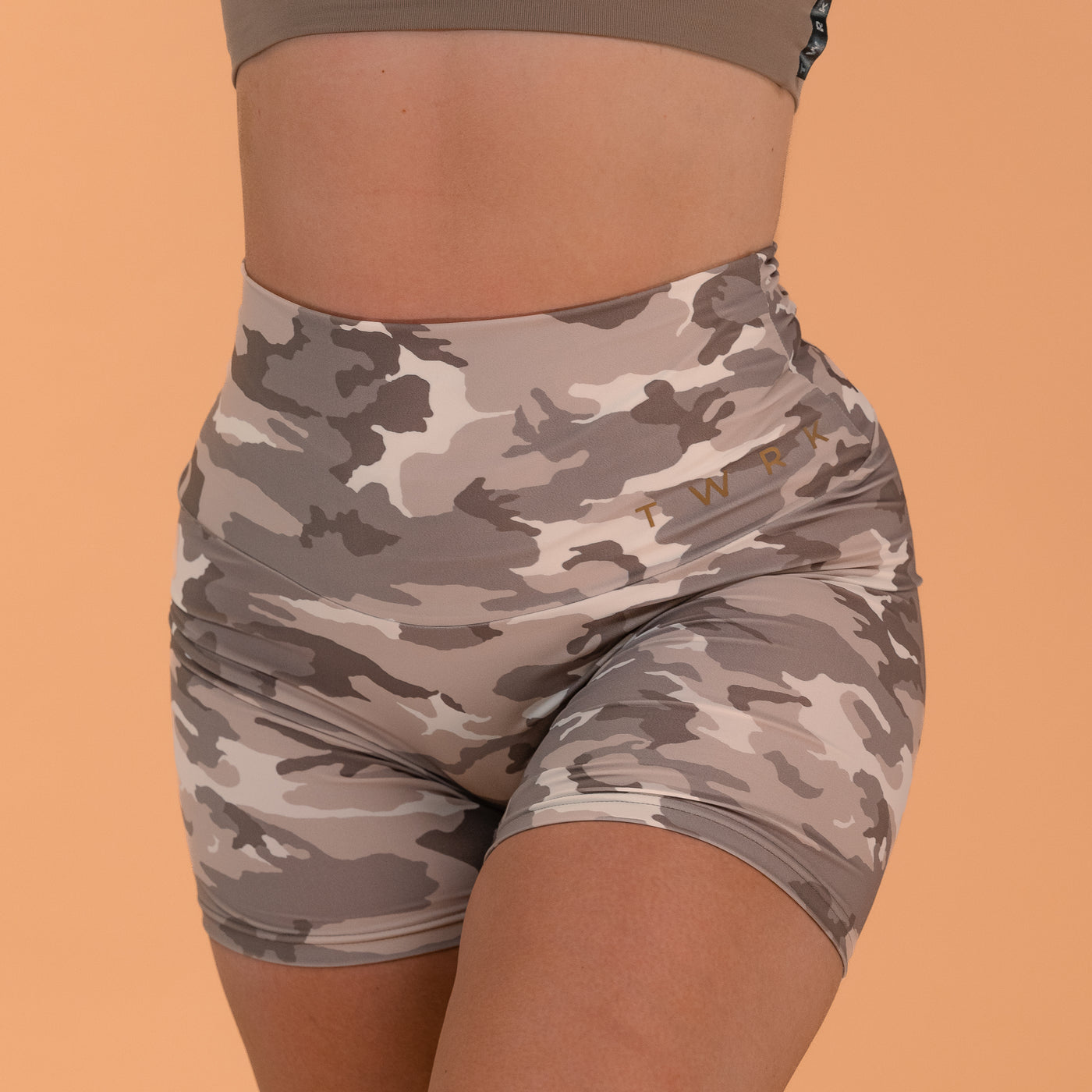 TWRKWEAR The Perfect Booty Shorts™ – Exclusive Collection: DESERT CAMO