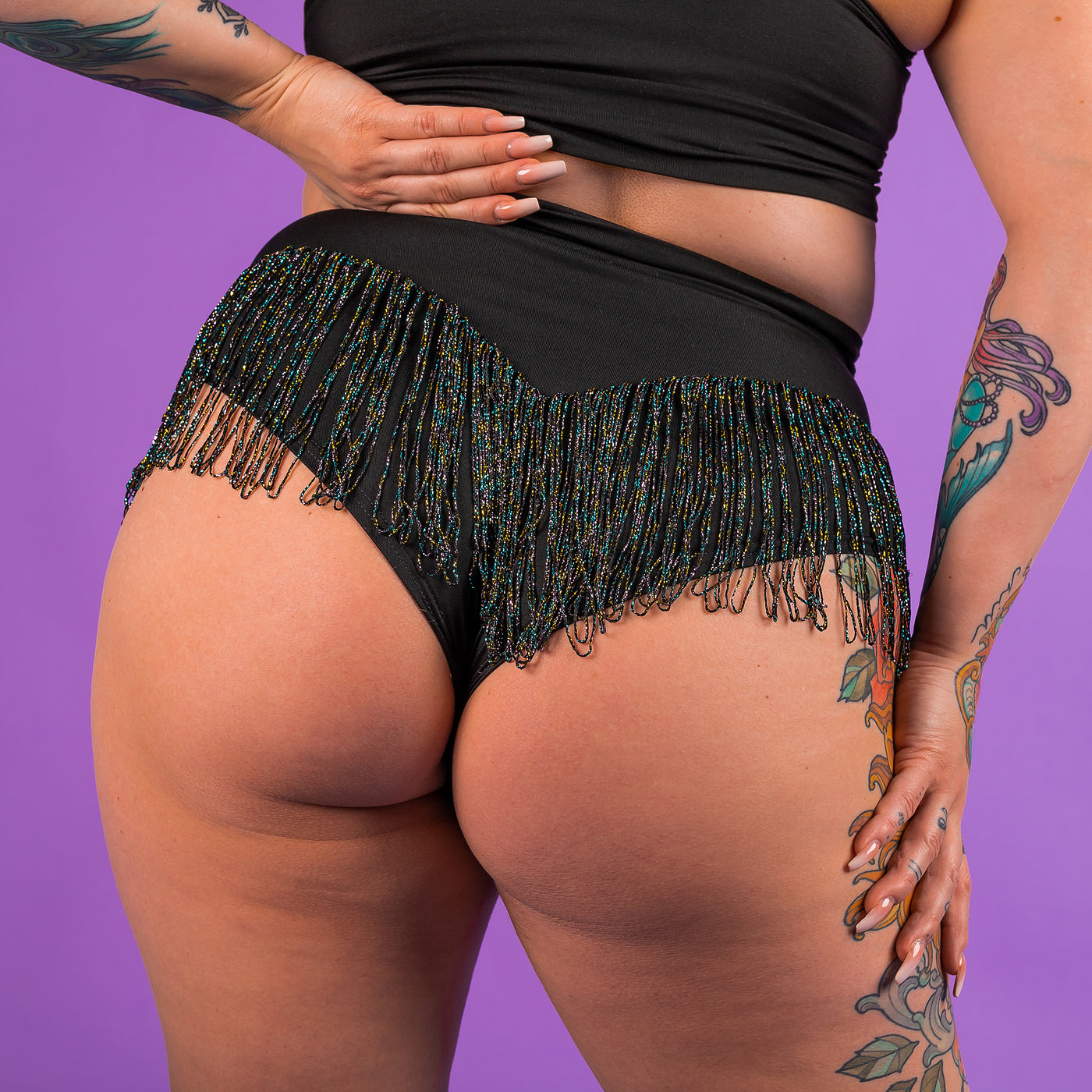 The Perfect Twerk Shorts™ Exclusive Collection: GLITTER FRINGE