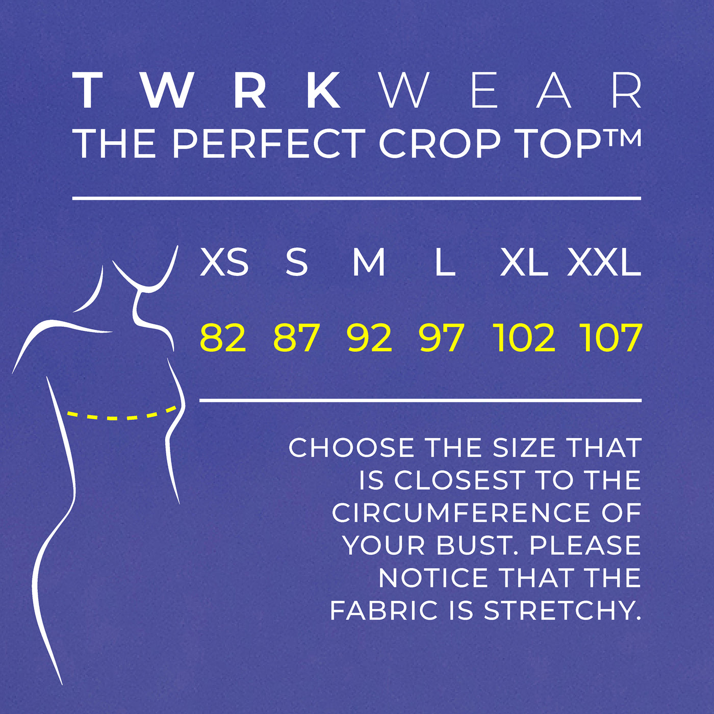 TWRKWEAR The Perfect Crop Top™ – BADASS BLACK
