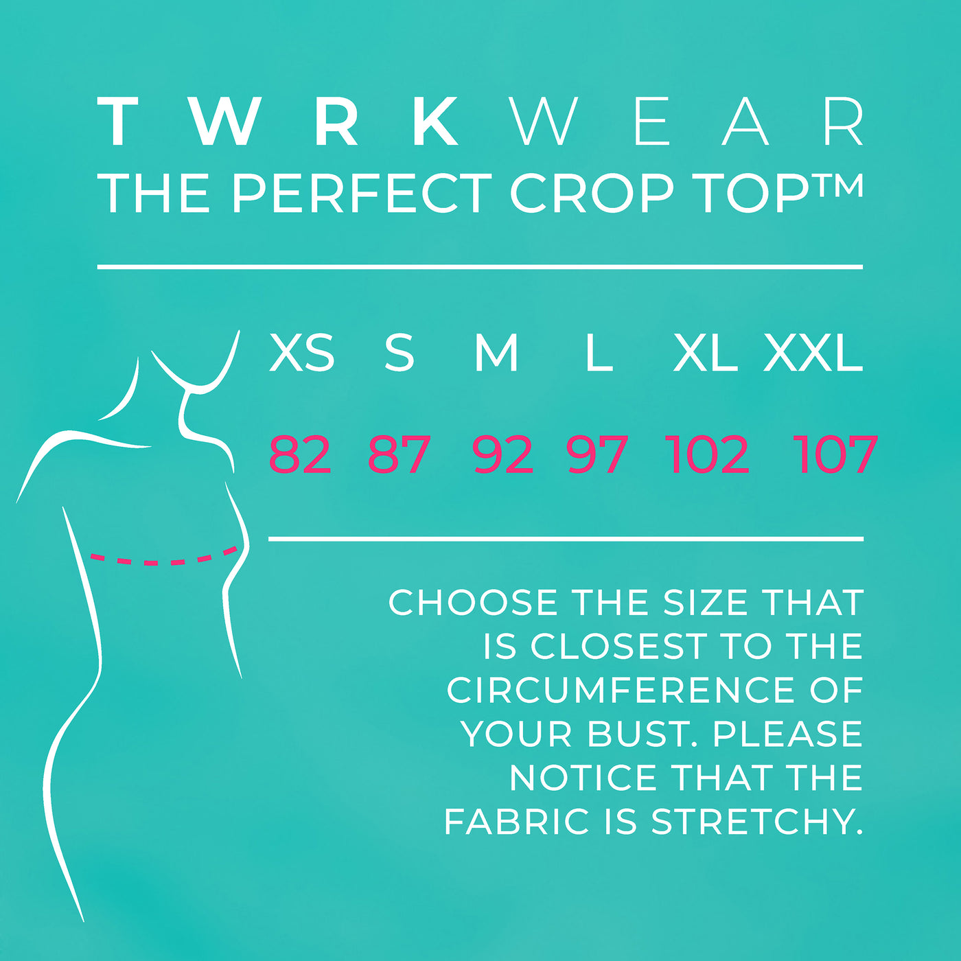 TWRKWEAR The Perfect Crop Top™ – Exclusive Collection: THUNDER GRAY