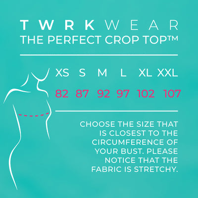 TWRKWEAR The Perfect Crop Top™ – Exclusive Collection: THUNDER GRAY